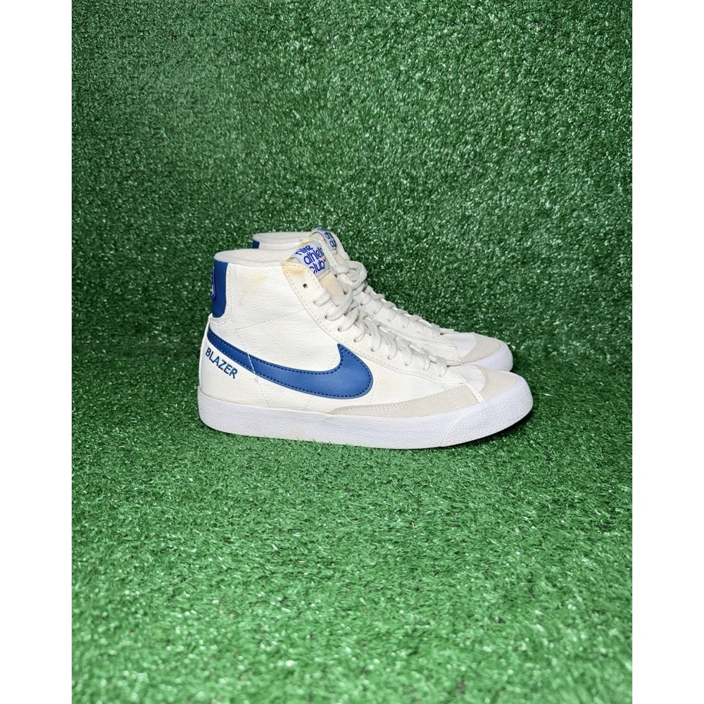 Nike Blazer Mid 77 Vintage Womens Size 8 Blue White Skate Shoe Athletic Sneaker